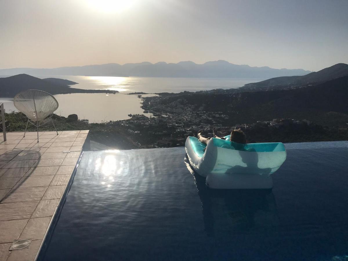 Villa Estee, Luxury Villa With Private Infinity Pool And Jacuzzi Elounda  Luaran gambar