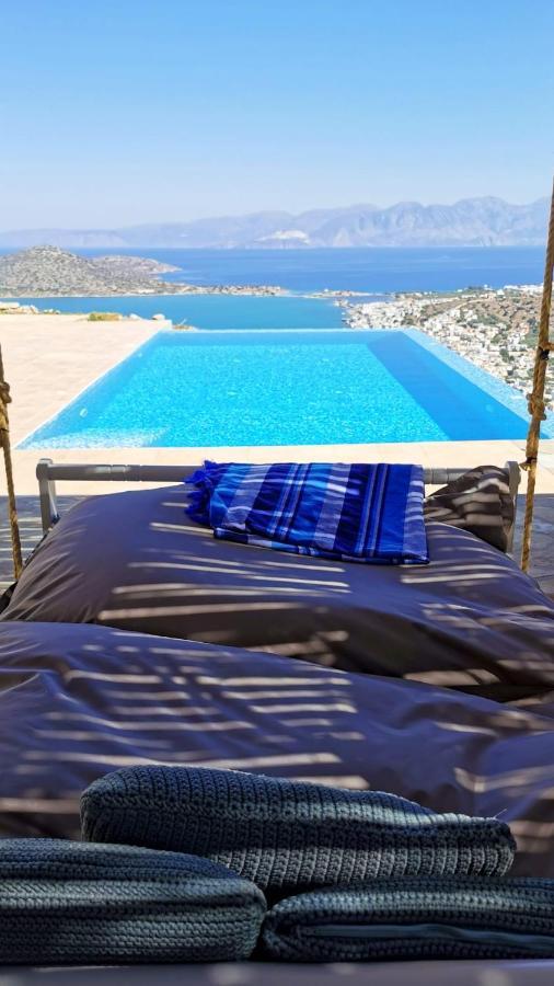 Villa Estee, Luxury Villa With Private Infinity Pool And Jacuzzi Elounda  Luaran gambar