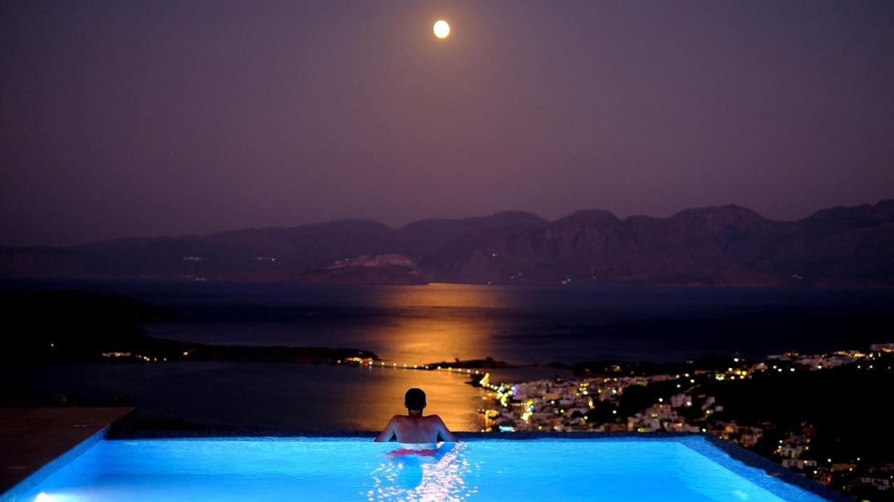 Villa Estee, Luxury Villa With Private Infinity Pool And Jacuzzi Elounda  Luaran gambar