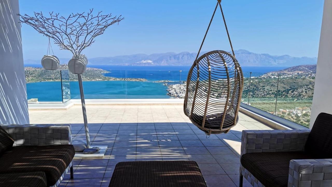 Villa Estee, Luxury Villa With Private Infinity Pool And Jacuzzi Elounda  Luaran gambar