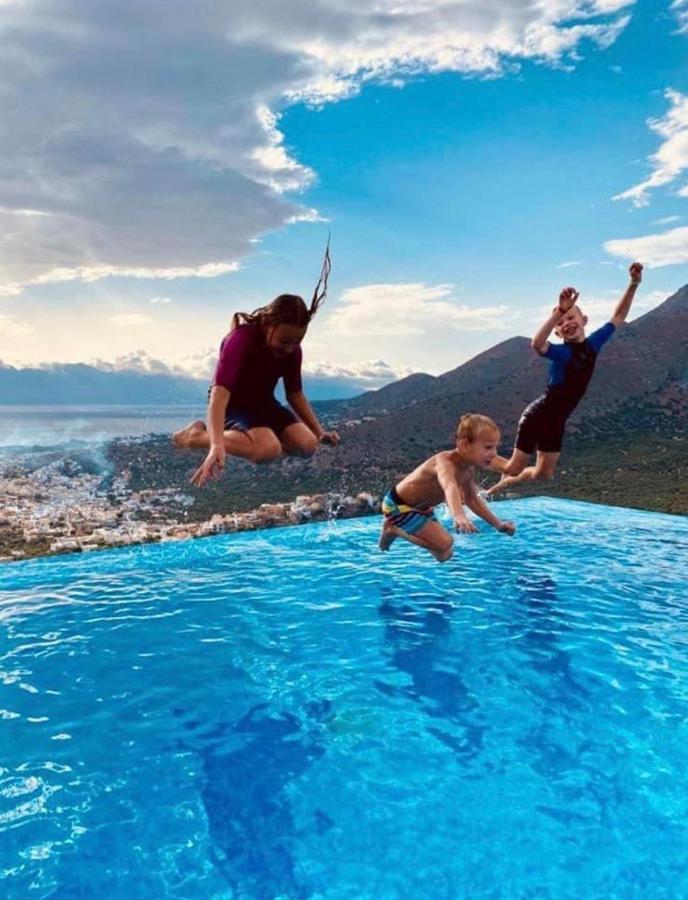 Villa Estee, Luxury Villa With Private Infinity Pool And Jacuzzi Elounda  Luaran gambar