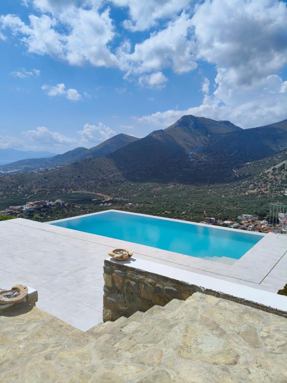 Villa Estee, Luxury Villa With Private Infinity Pool And Jacuzzi Elounda  Luaran gambar