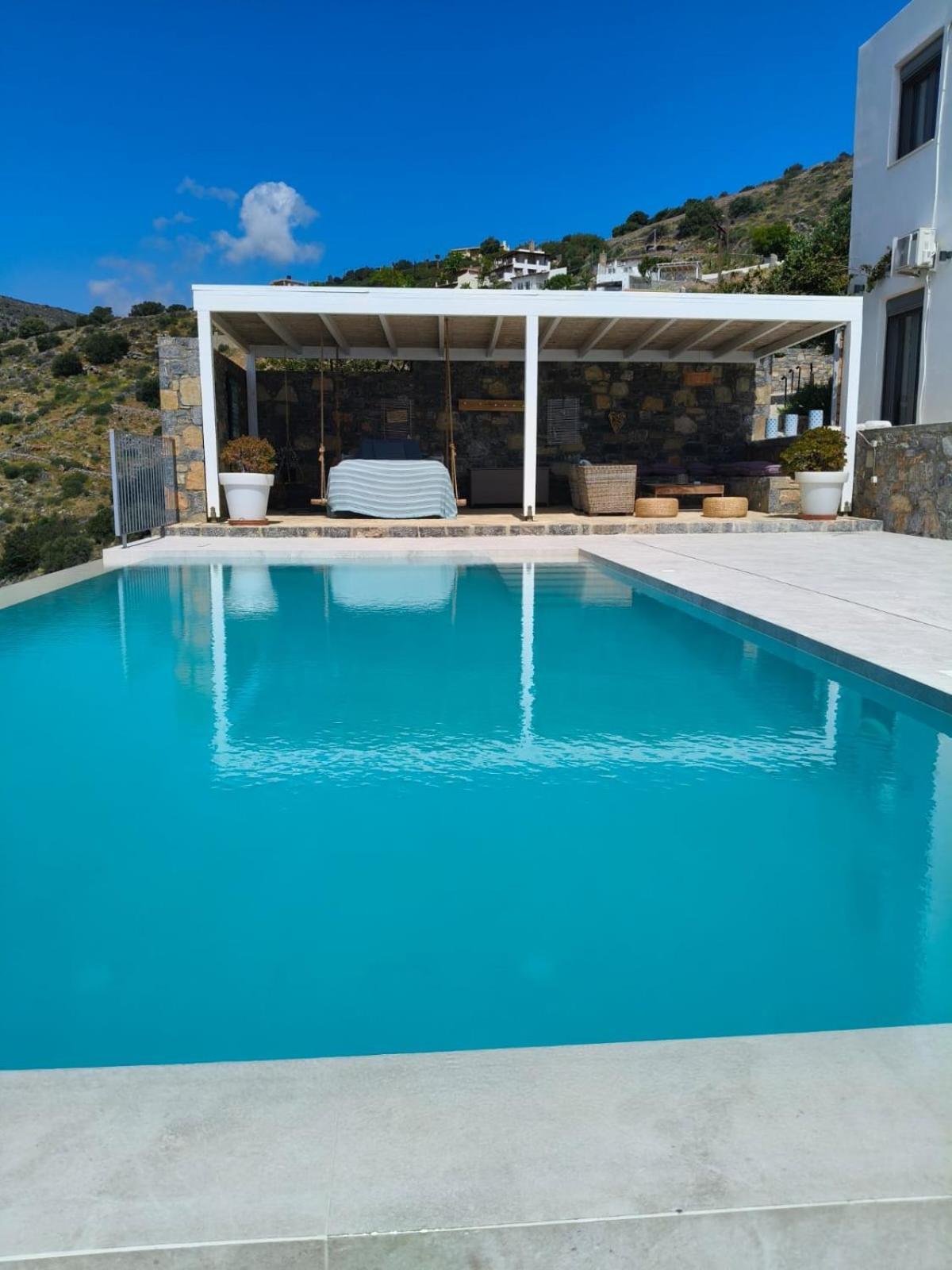Villa Estee, Luxury Villa With Private Infinity Pool And Jacuzzi Elounda  Luaran gambar