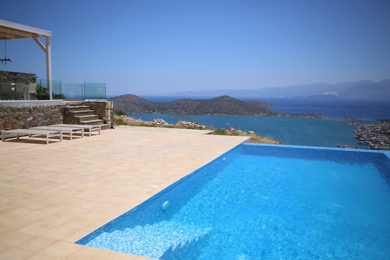 Villa Estee, Luxury Villa With Private Infinity Pool And Jacuzzi Elounda  Luaran gambar
